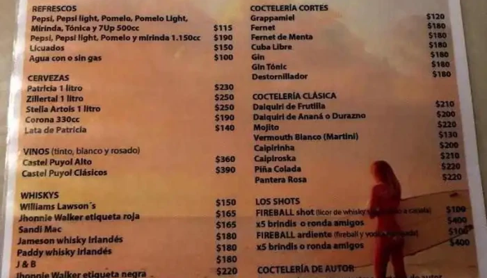 Fatigas Menu - Montevideo