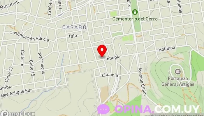 mapa de Ferreteria Dos Hermanos Tienda de herramientas, Ferretería en Montevideo