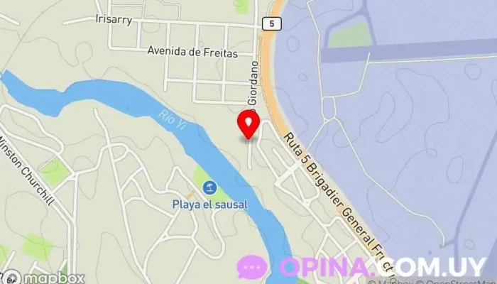 mapa de Fiore del Yi Floristería, Jardín, Vivero en Santa Bernardina