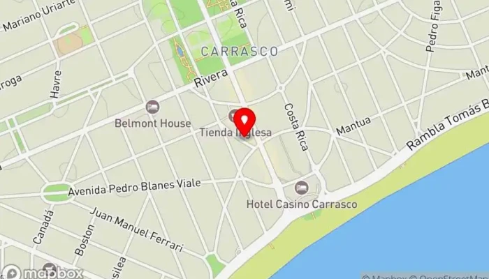 mapa de Fish Market Carrasco Restaurante en Montevideo