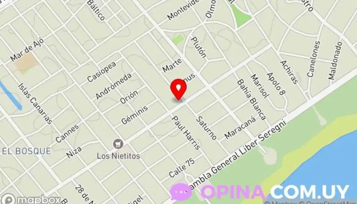 mapa de Fisioterapia y Rehabilitación Lic. Laura Mussi Clínica de fisioterapia en Ciudad de la Costa