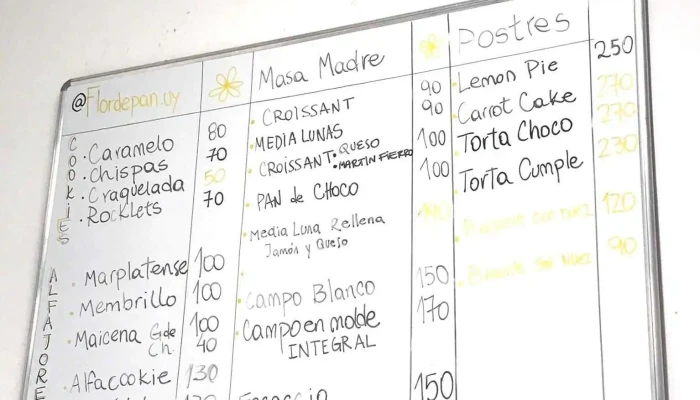 Flor De Pan -  Menu - Montevideo