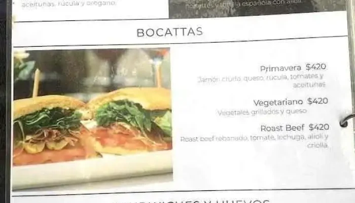 Florida 898 Cafe Bistro Menu - Maldonado