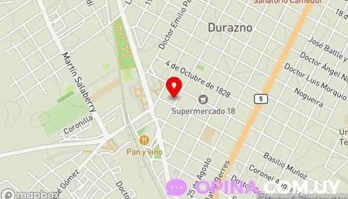 mapa de Florida Tienda de Libros Librería en Durazno