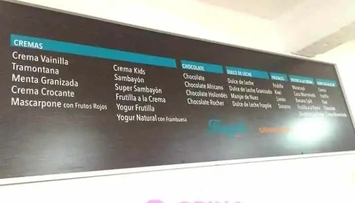 Fragole Heladeria Artesanal Menu - San José de Mayo