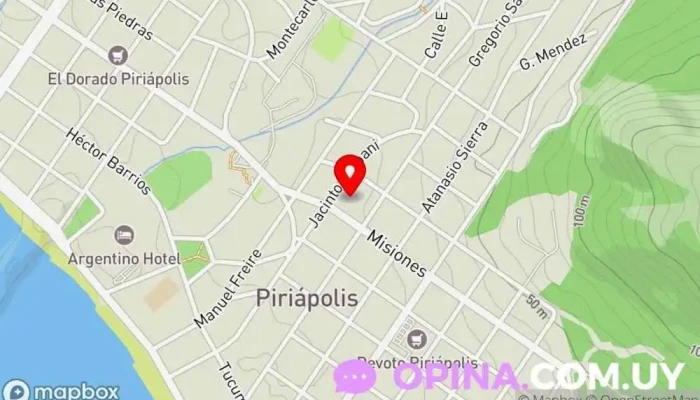 mapa de Francisco LAVALLEJA Escuela primaria en Piriápolis