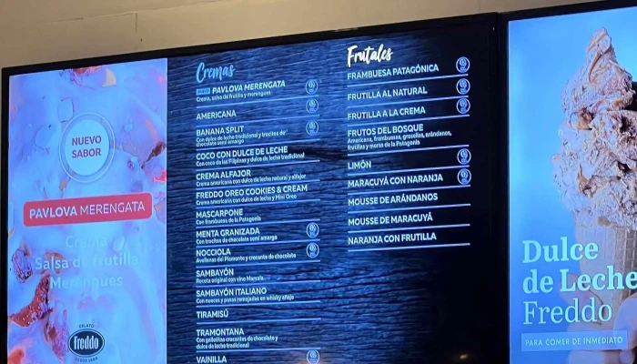 Freddo -  Menu - Montevideo