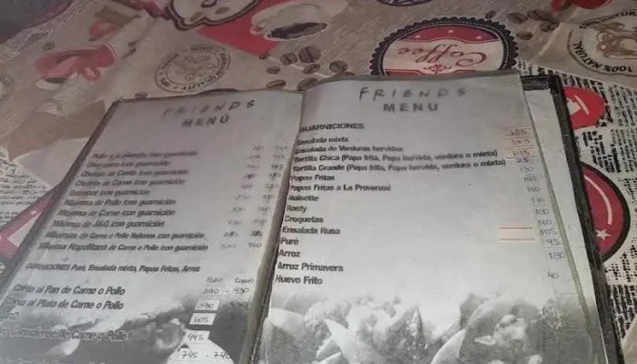 Friends -  Menu - Fray Bentos