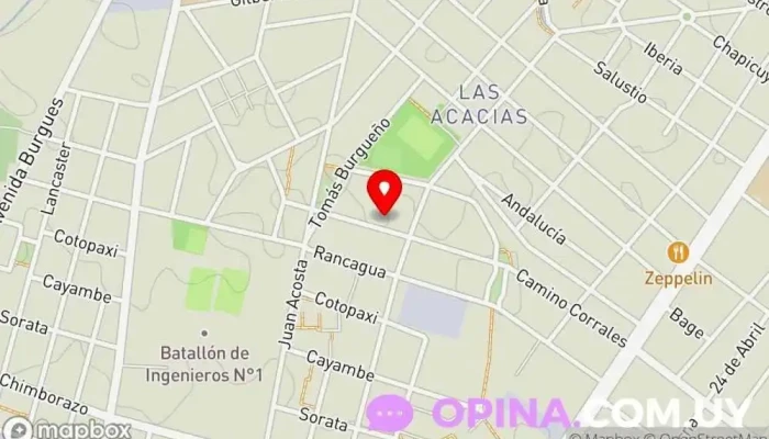 mapa de Frioni Ltda Fábrica en Montevideo