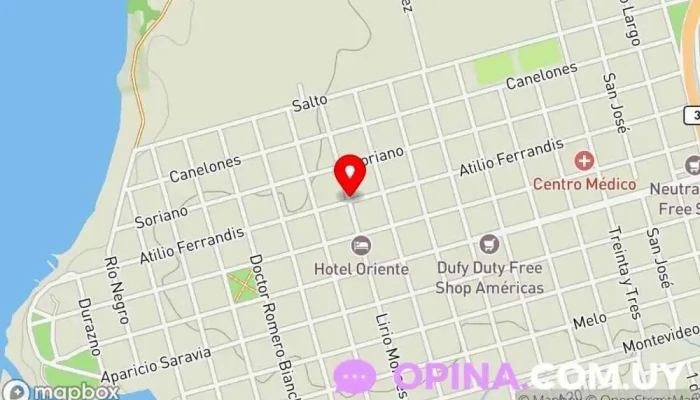 mapa de Frutería y verduleria Granja en Bella Unión