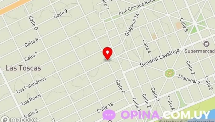 mapa de FUMIPLAGA Atlantida Fisioterapeuta en Las Toscas