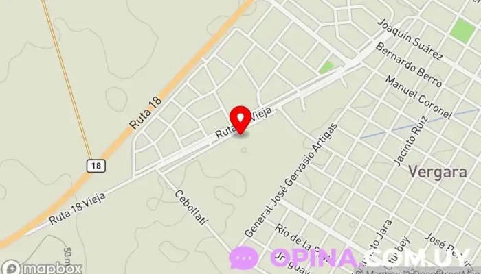 mapa de Funcional Training GYM Gimnasio en Vergara