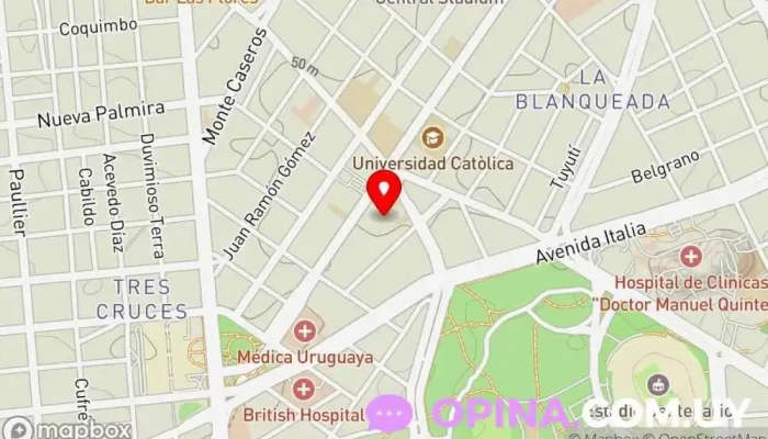 mapa de Fundación Logosófica Institución educativa, Instituto de investigación en Montevideo
