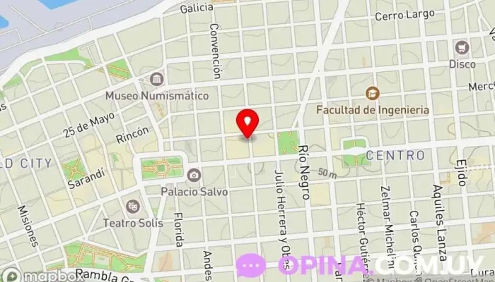 mapa de Funkup Dance Studio Academia de baile en Montevideo