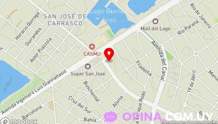 mapa de Fussion (Ciudad de la Costa) Academia de baile en Ciudad de la Costa