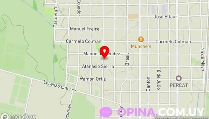 mapa de FUSSIONDANCE Estudio  en Las Piedras