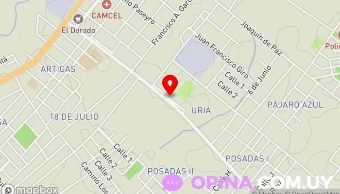 mapa de Fzf Gimnasio en Rio Branco