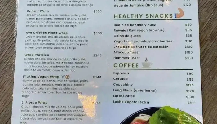 Gabbs Wtc Store -  Menu - Montevideo