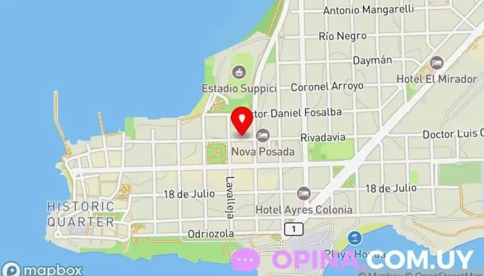 mapa de Galería América Centro comercial en Col. del Sacramento