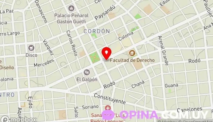 mapa de Galería del Notariado Centro comercial en Montevideo