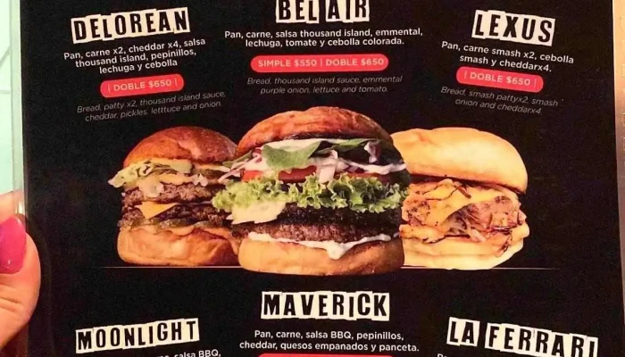 Garage Burger Punta Carretas -  Menu - Montevideo