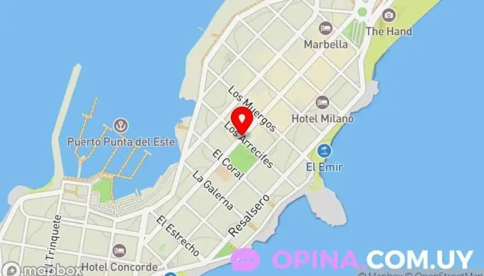 mapa de García Santos Marketing Inmobiliario Agencia inmobiliaria en Punta del Este
