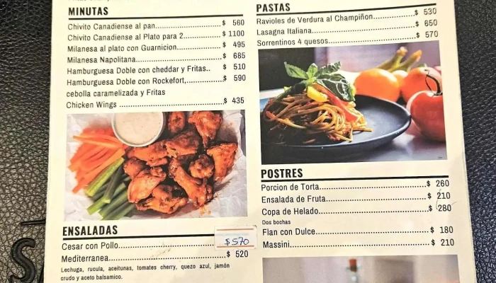 Gaucho Sports Bar -  Menu - Montevideo