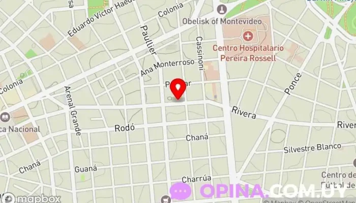 mapa de Gift Shop Tienda de regalos, Tienda de accesorios para móviles, Imprenta comercial, Copistería, Tienda de cubertería, Impresora digital, Importador, Papelería, Juguetería en Montevideo