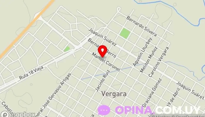 mapa de Gimnasia Integral Gimnasio en Vergara