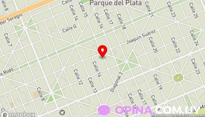 mapa de Gimnasio ATS Deportes en Parque del Plata