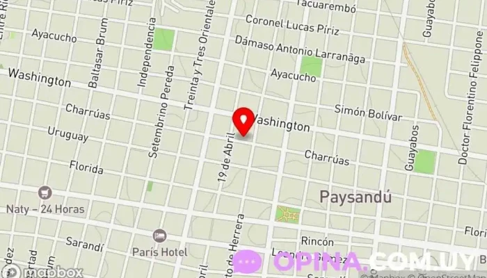 mapa de Gimnasio En Forma  en Paysandú