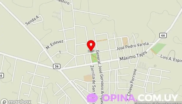 mapa de Gimnasio San Miguel Gimnasio en Los Cerrillos