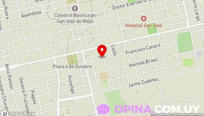 mapa de Gimnasio VERSUS Gimnasio en San José de Mayo