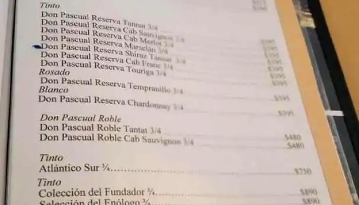 Gino Restaurant -  Menu - Ciudad del Plata