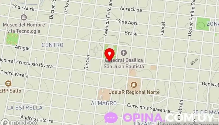 mapa de GLOSKER SA Urbanización en Salto