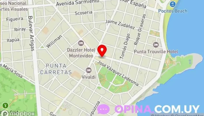 mapa de Gonzalo Martinez Vargas Consultor inmobiliario en Montevideo