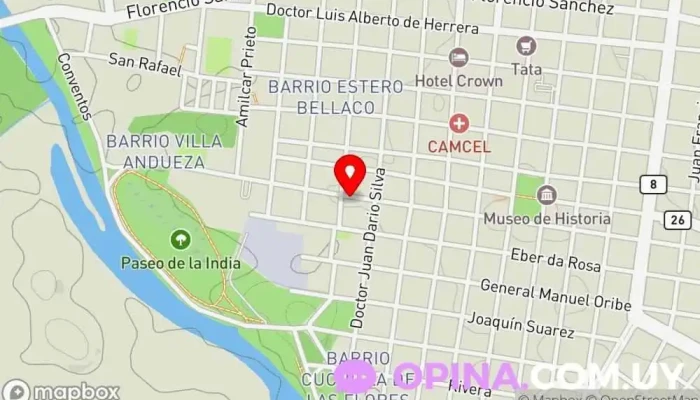 mapa de GP Odontología Melo Clínica dental en Melo