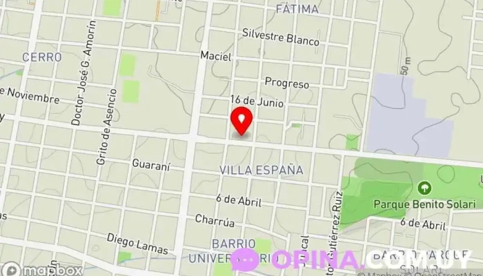 mapa de GPS IEDV Radio Emisora de radio en Salto