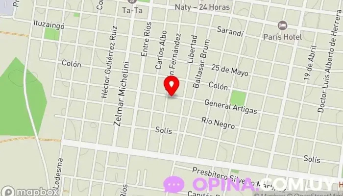 mapa de Gráfica Medina Imprenta en Paysandú