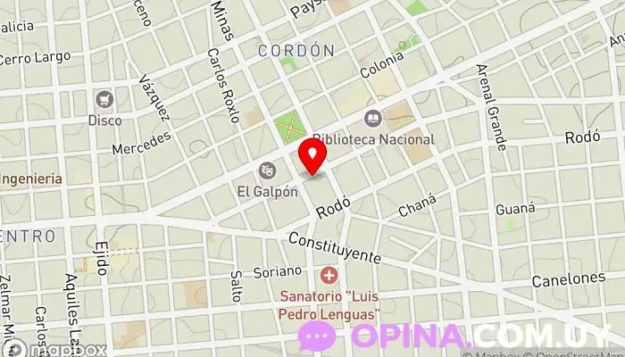 mapa de Gráfica Mosca Imprenta en Montevideo