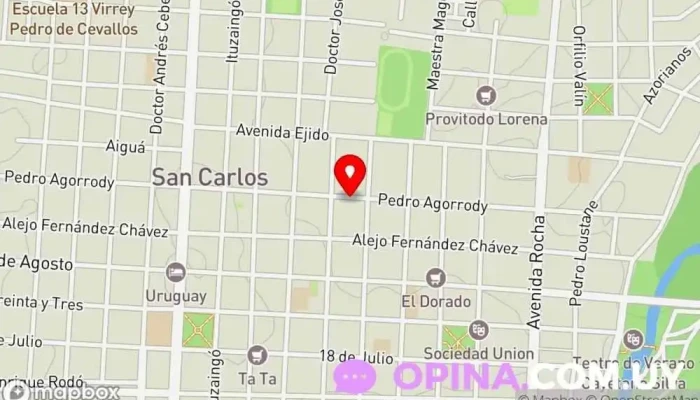 mapa de GramaticasE Escuela en San Carlos