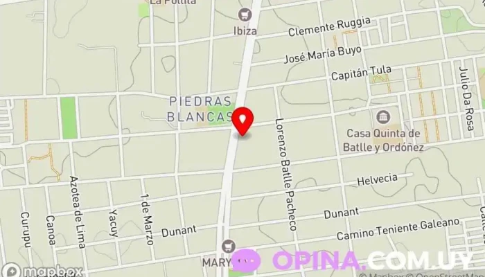 mapa de Gremca Clínica ginecológica en Montevideo