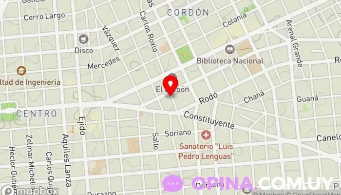 mapa de Grupo Atenea Uruguay Agencia inmobiliaria en Montevideo