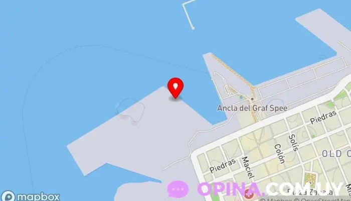 mapa de Grupo de Buceo (GRUBU) de la Armada Nacional Escuela en Montevideo