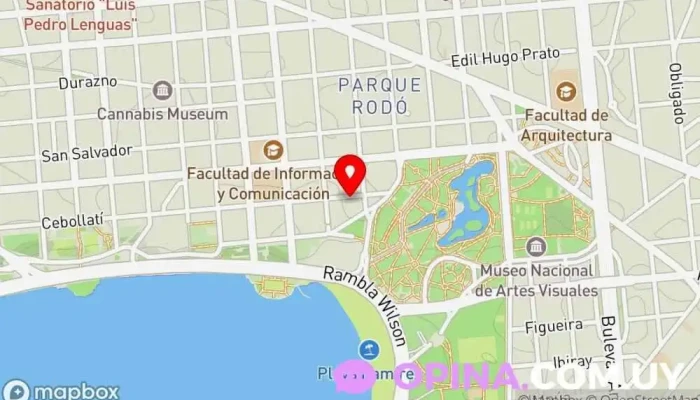 mapa de GTres - Bienes Raíces Agencia inmobiliaria en Montevideo
