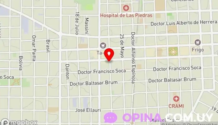 mapa de Gustavo Escuela en Las Piedras