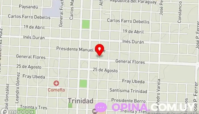 mapa de GyD Papelería Tienda de artesanías en Trinidad