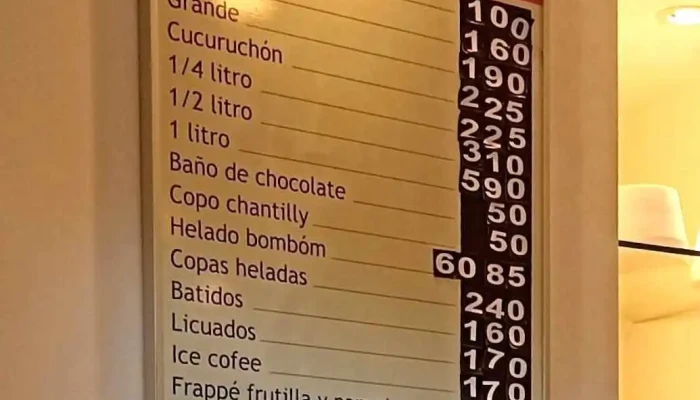 Heladeria Artesanal Y Cafeteria Atlantida Menu - Atlántida
