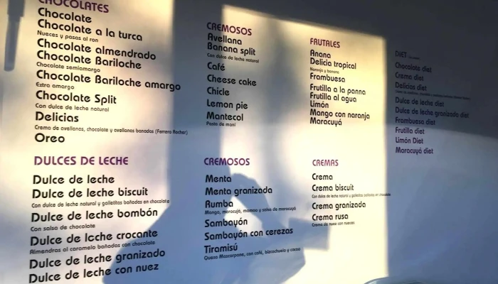 Heladeria Las Delicias Parque Miramar Menu - Ciudad de la Costa