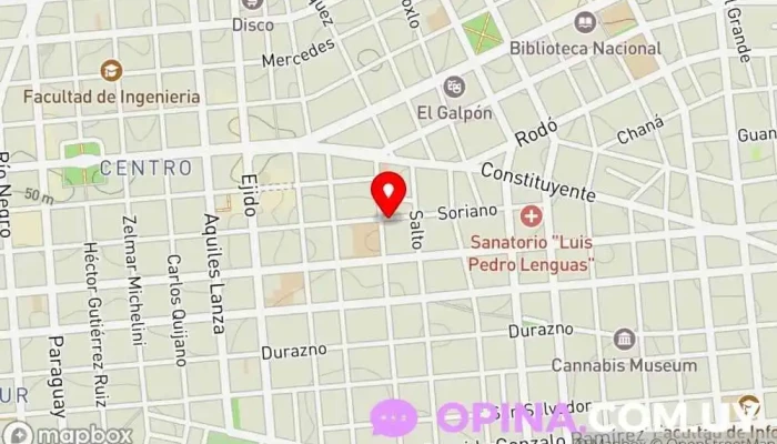 mapa de HERMIDA Propiedades Agencia inmobiliaria en Montevideo